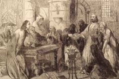 ناشناس ژاک دو مولای هنگامی که ژاک دو مولای اعدام شد